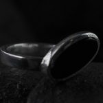 if you keep your style timeless and classic and never forget a little wow-factor ___ then this sterling silver ring mixed with oblique oval onyx is made for you.