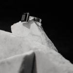 when it comes to notable men's ring, form selection is everything and this square onyx ring, set in sterling silver is excelent case in point.