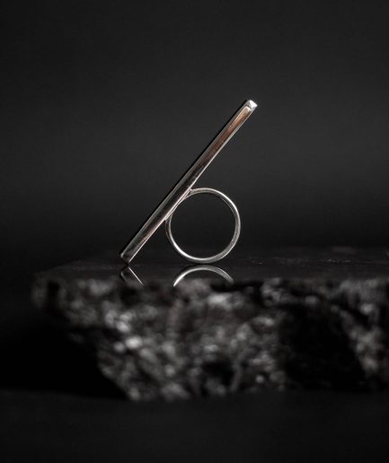 while honoring the power of the minimalism and high end design, this ring embodies simplicity and elegance with its bold design and clean lines.