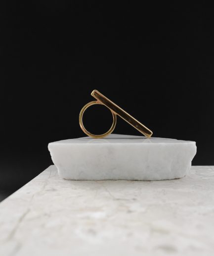 made for the lover of black color and clean, warm lines ___this simple setting will boldly showcase the character of the minimalist you are. 